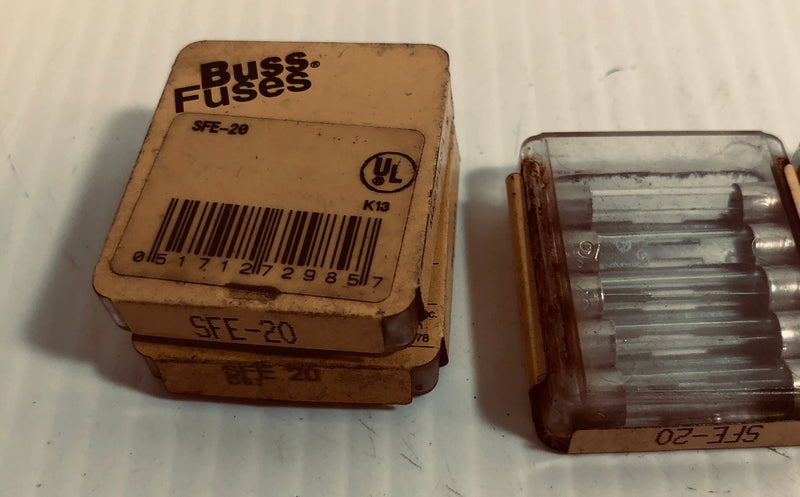 Buss Fuse SFE-20 Lot of 20