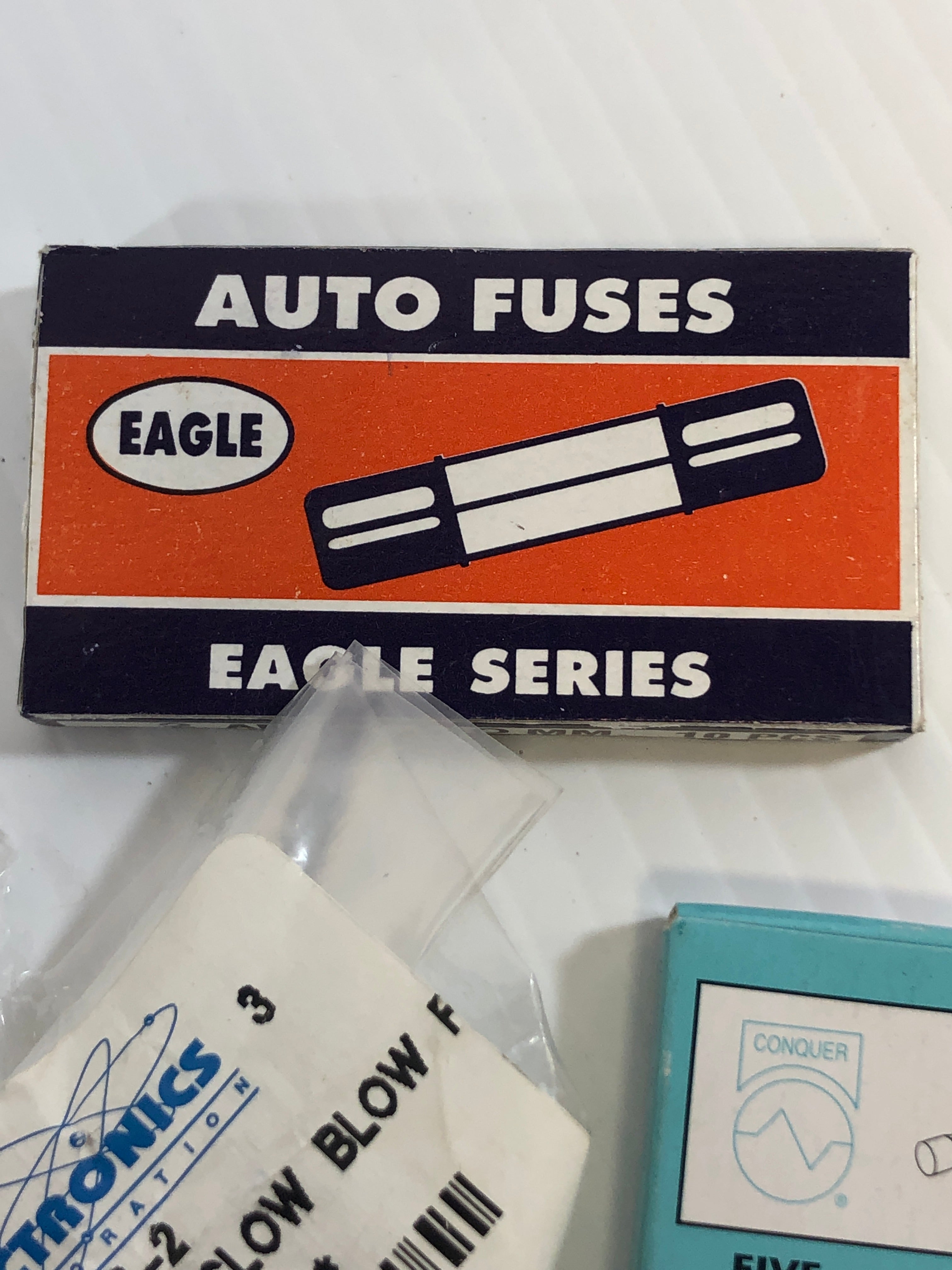 Miniature 2 Amp Fuse Lot Conquer, All Electronics, Eagle - Lot of 20