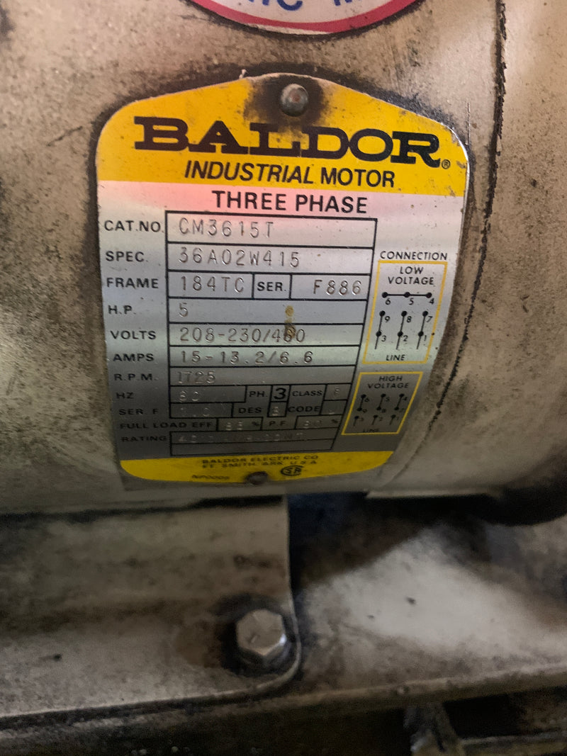 PHD 862985 Hydraulic Pump with Baldor 3PH CM3615T Motor