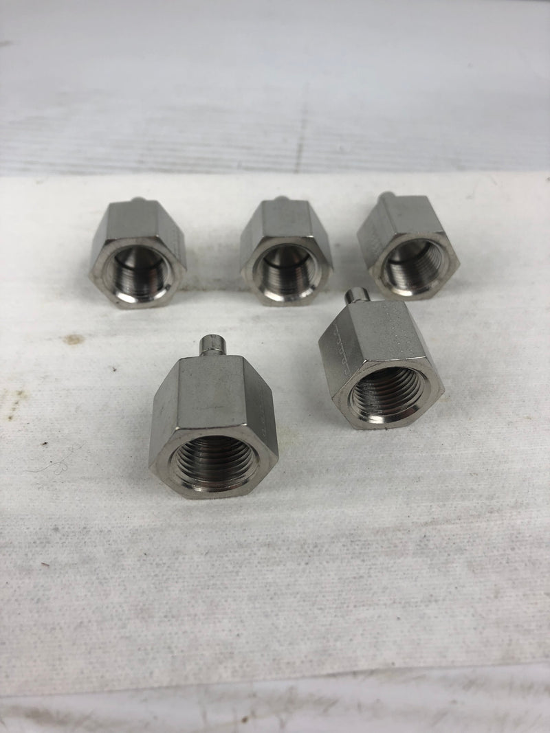 Parker 4-6 T2HG-SS Female Adapter - Lot of 5