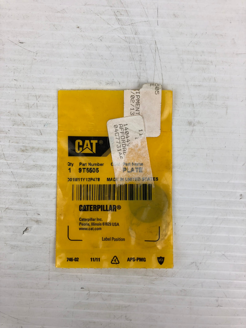 CAT 9T5505 Plate Caterpillar 9T-5505 AD60 AD40 AD45 AD45B AD55 AD55B AE40 II