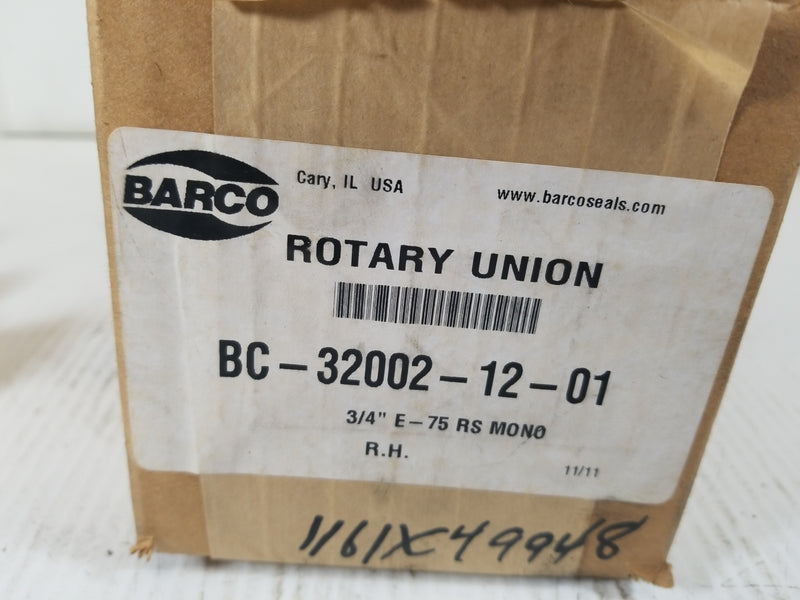 Barco BC-32002-12-01 Rotary Union 3/4"