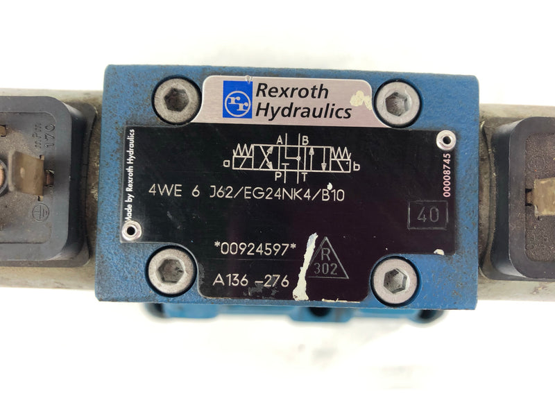 Rexroth Hydraulics Valve 4WE6J62/EG24NK4/B10 *00924597*