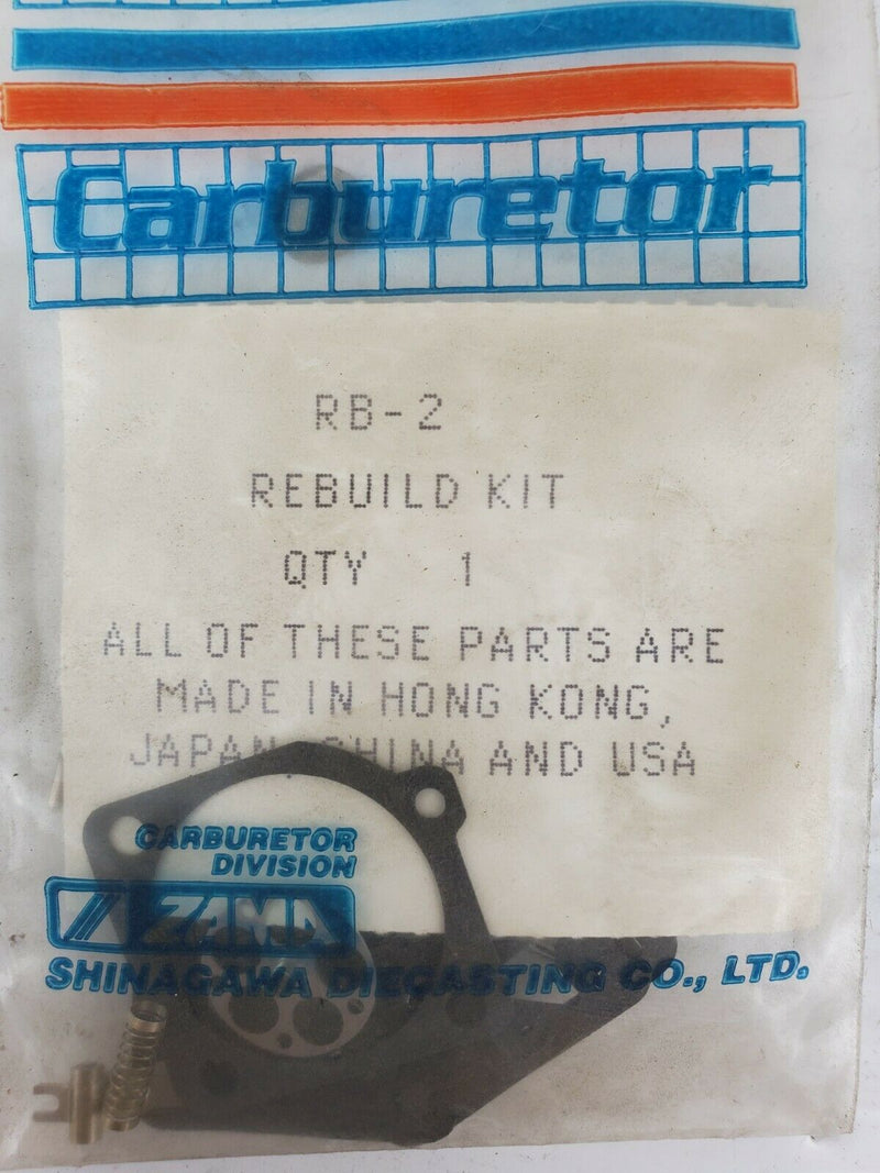 Zama Carburetor RB-2 Rebuild Kit