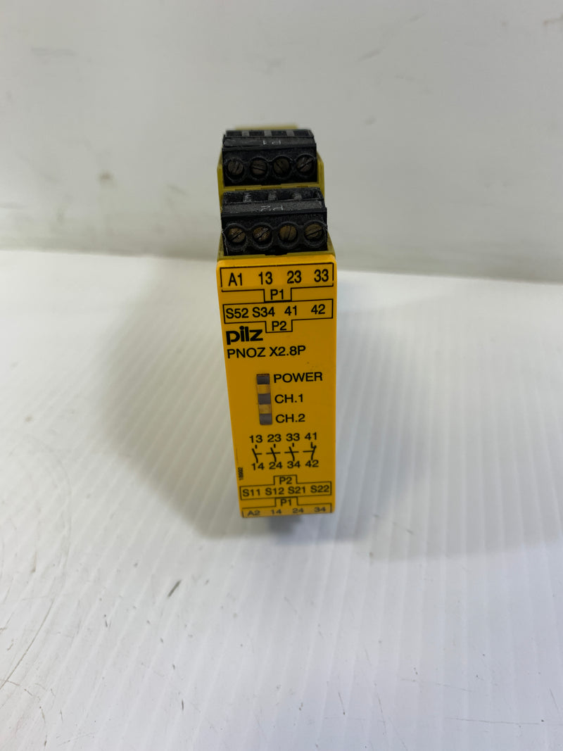 Pilz Safety Relay PNOZ X2.8P 24 VAC/DC 2,0 W 50-60 Hz