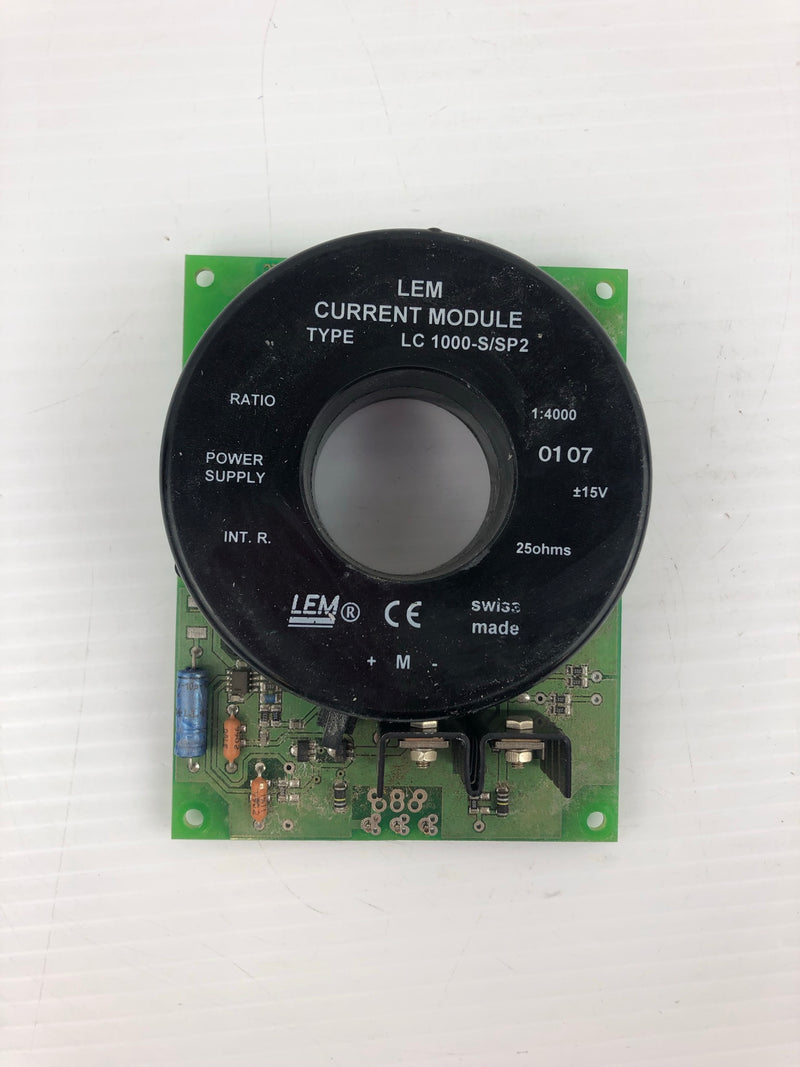 LEM Current Module LC 1000-S/SP2 Power Supply +/-15V