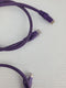 Grandmax FER6E-001-PUR Cat. 6 Molded Patch Cord 2Ft Purple (Lot of 2)