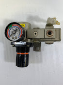 SMC Pneumatic Regulator Assembly AR40K-04-XG 0.05 - 0.85 MPa