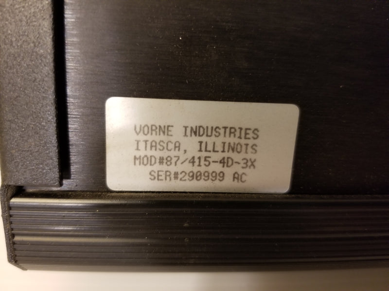 Vorne Industries 87/415-4D-3X Operator Digit Rate Display Interface (No Cord)