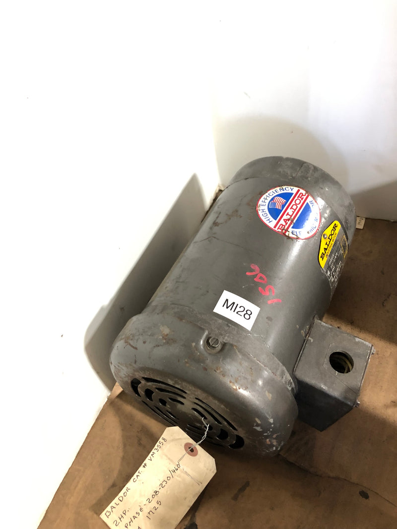 Baldor VM3558 Electric Motor 2 HP 208-230/460V 3PH