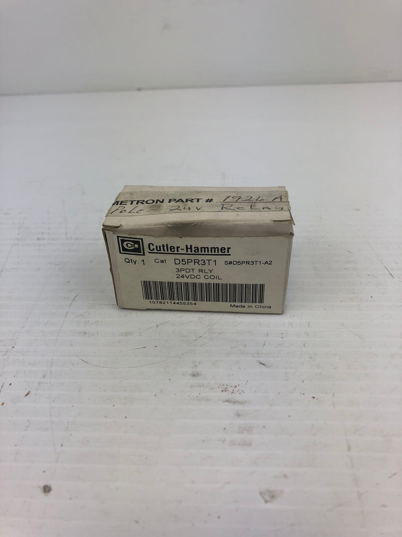 Cutler-Hammer D5PR3T1 Relay 24VDC SER A2