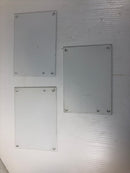 Lot of 3 - Wiegmann Metal Back Plane P0806 Electrical Enclosure Inner Panel Used