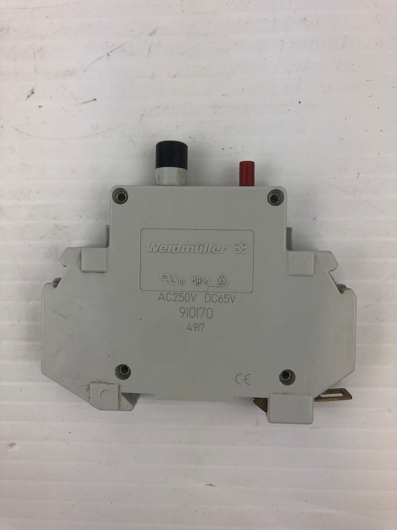 Weidmuller 910170 Circuit Breaker AC250V 4917 DC65V
