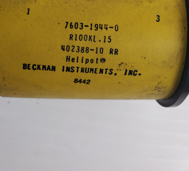 Beckman Instruments 7603-1944-0 Resistor R100 KL .15 Helipot 402388-10 RR