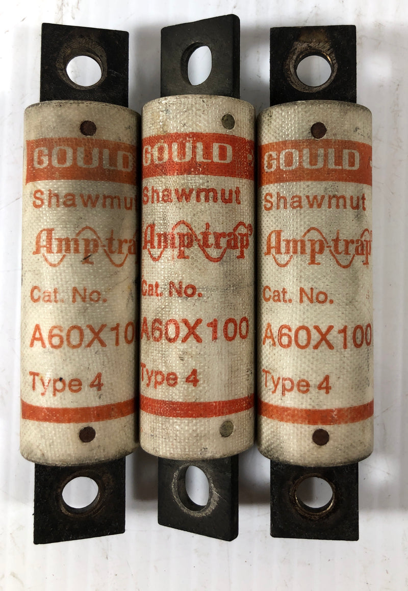 Gould Shawmut Fuse A60X100 (Lot of 3)