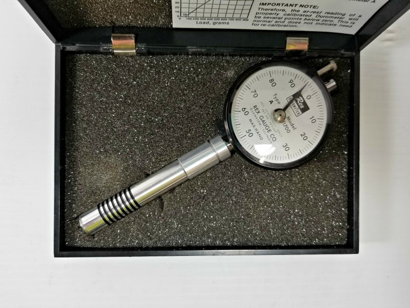 Rex Durometer Gauge 1700 Type A-17985 Vertical Precision Tool with Case