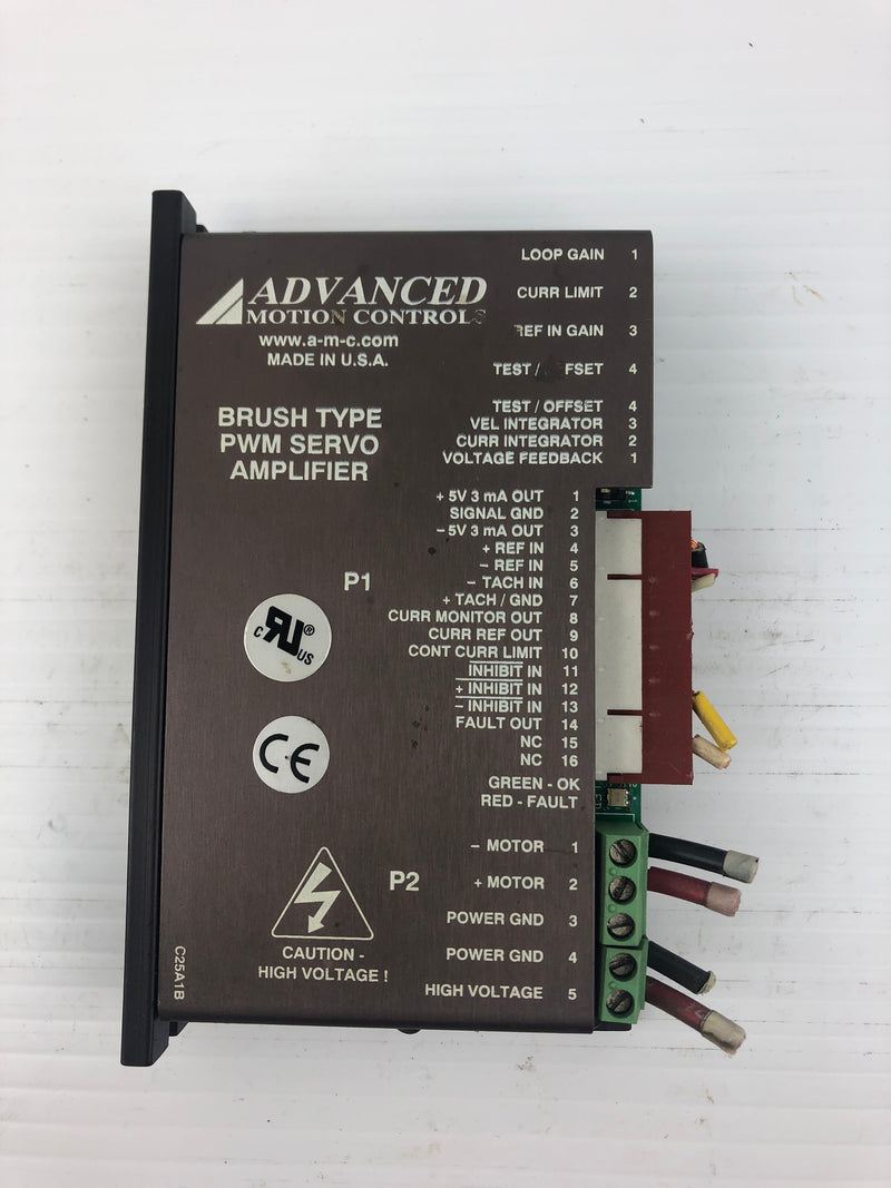 Advanced Motion Controls 34140-0022 Brush Type PWM Servo Amplifier