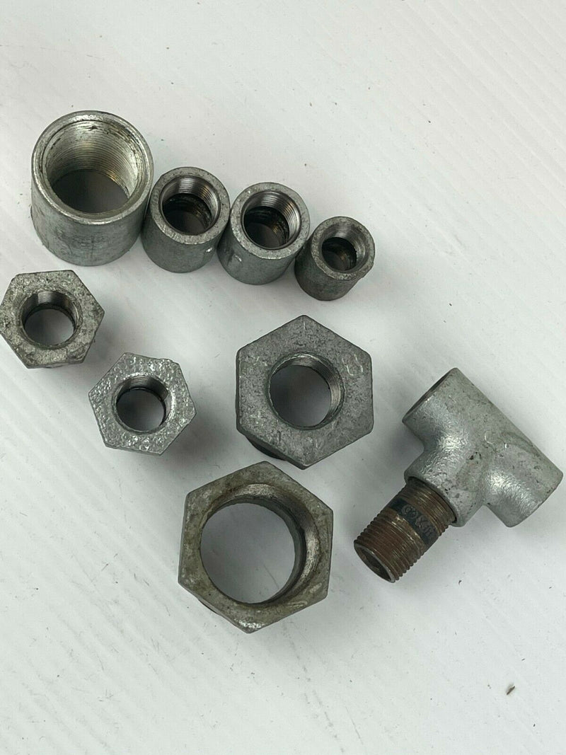 Steel Fitting Lot of 9