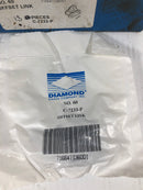 Diamond Chain Cabinet Offset Link No. 60 C-7233-P (Lot of 13)