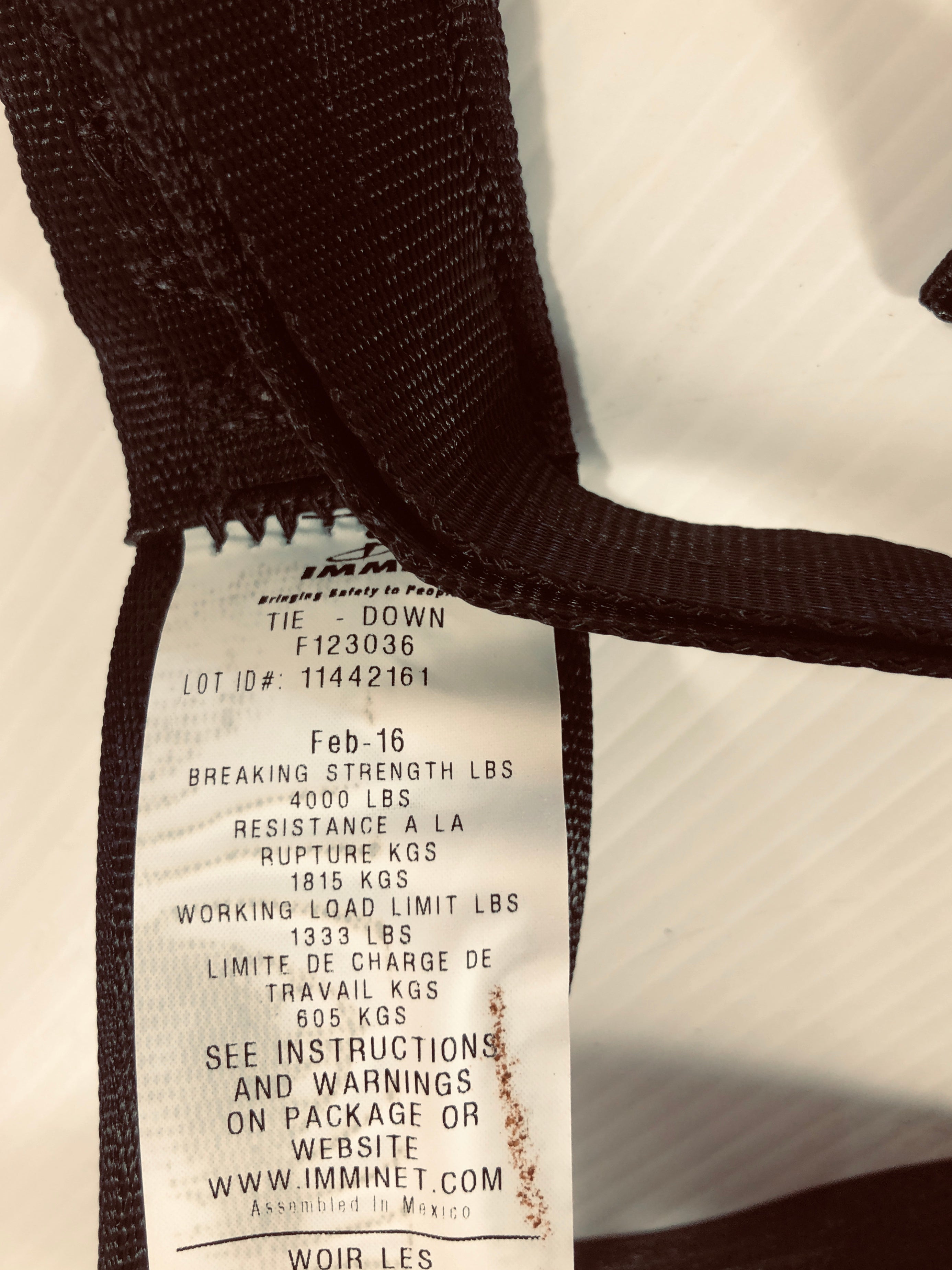 IMMI F123036 Boat and Trailer Strap with Hook 2" x 25'