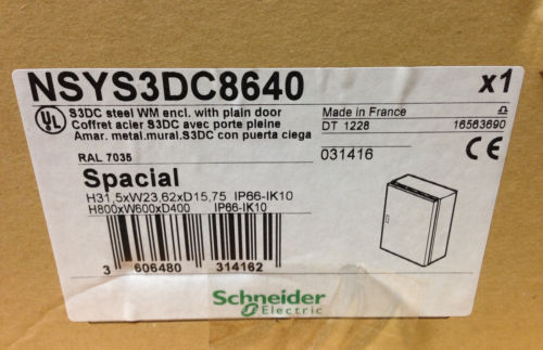 Schneider NSYS3DC8640 Electric Metal Enclosure