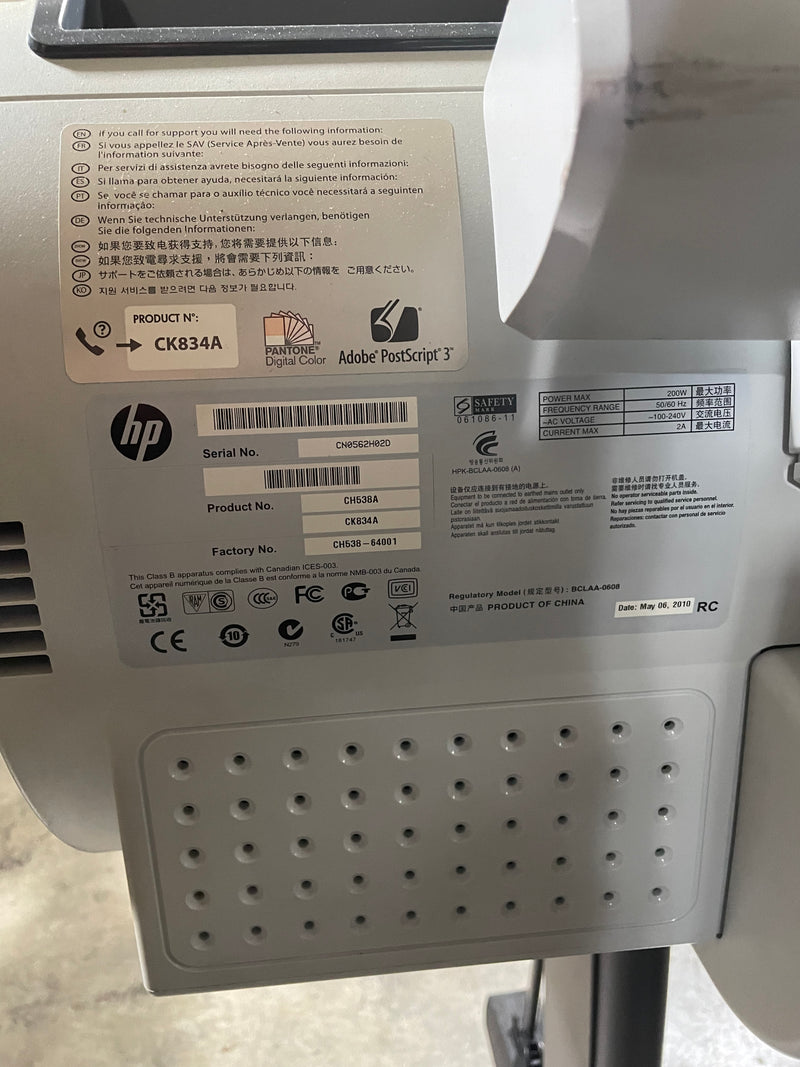HP DesignJet T1300 PastScript ePrinter Large Format Printer Plotter CK834A