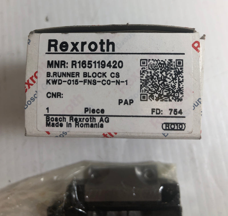Rexroth MNR: R165119420 Ball Carriage