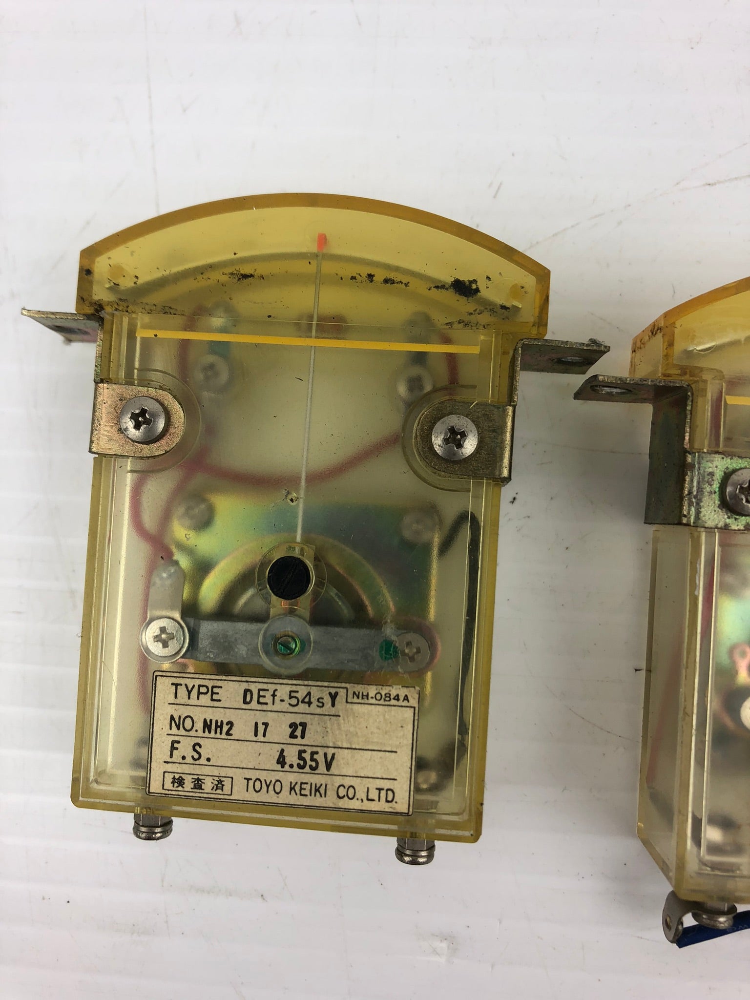 Toyo Keiki Def-54SY-NH-084A Load Meter Gauge Yellow - Lot of 3