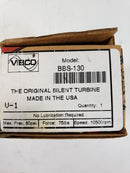 VIBCO BBS-130 Silent Turbine Vibrator Max Pres 80psi Force 75lbs Speed 10500rpm