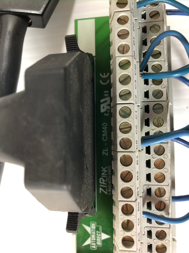 Automation Direct ZL-CM40 ZipLink 40 Pole Connector Module with ZL-4CBL4 Cable