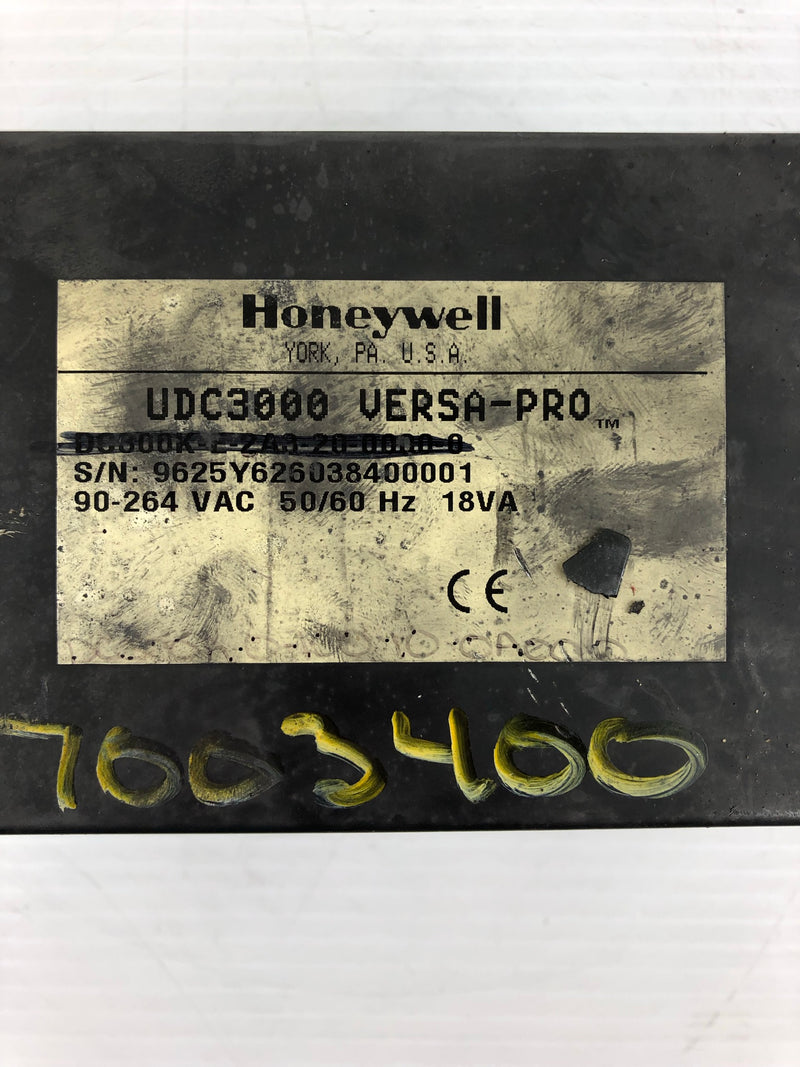 Honeywell UDC3000 Versa-Pro Temperature Controller DC300K-E-2A3-20-0000-0