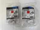 Lot of 2 RJ45 comCables Jack CN-CSE-WHT-C Cat 5E 100 MHz