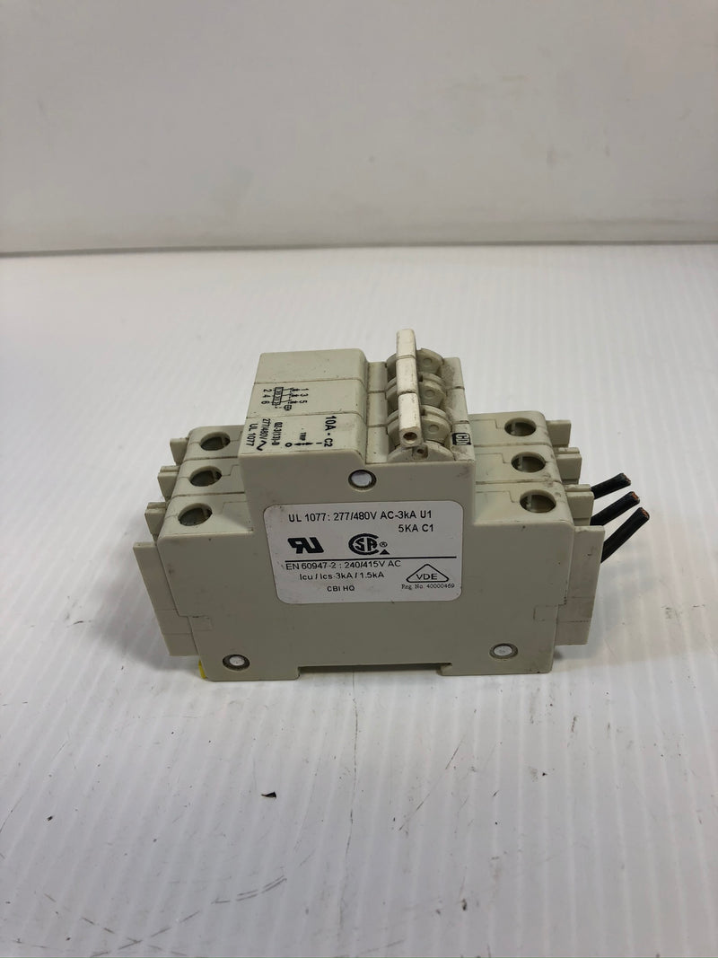 CBI QZ-3(13)-D 3-Pole 10A Circuit Breaker 277/480V