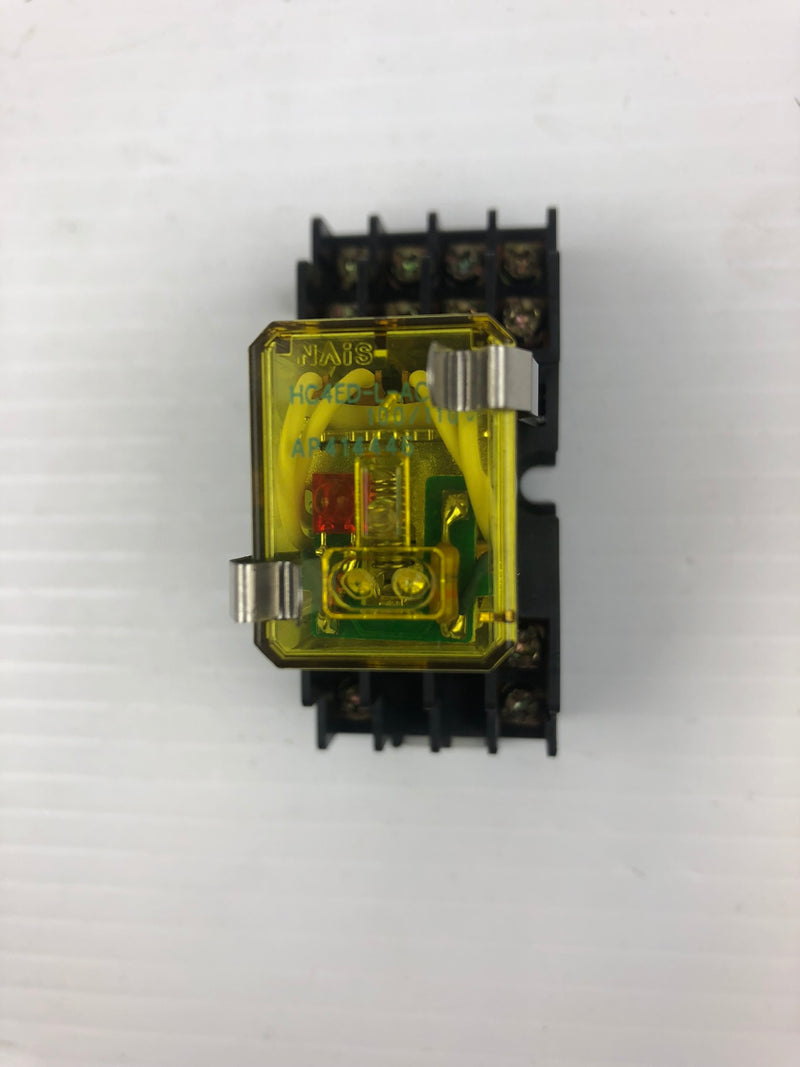 NAIS Relay HC4ED-L-AC100 AP414446 with Base