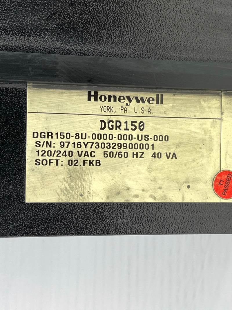 Honeywell Controller DGR150-8U-0000-000-US-000 120/240 VAC 50/60 HZ 40 VA