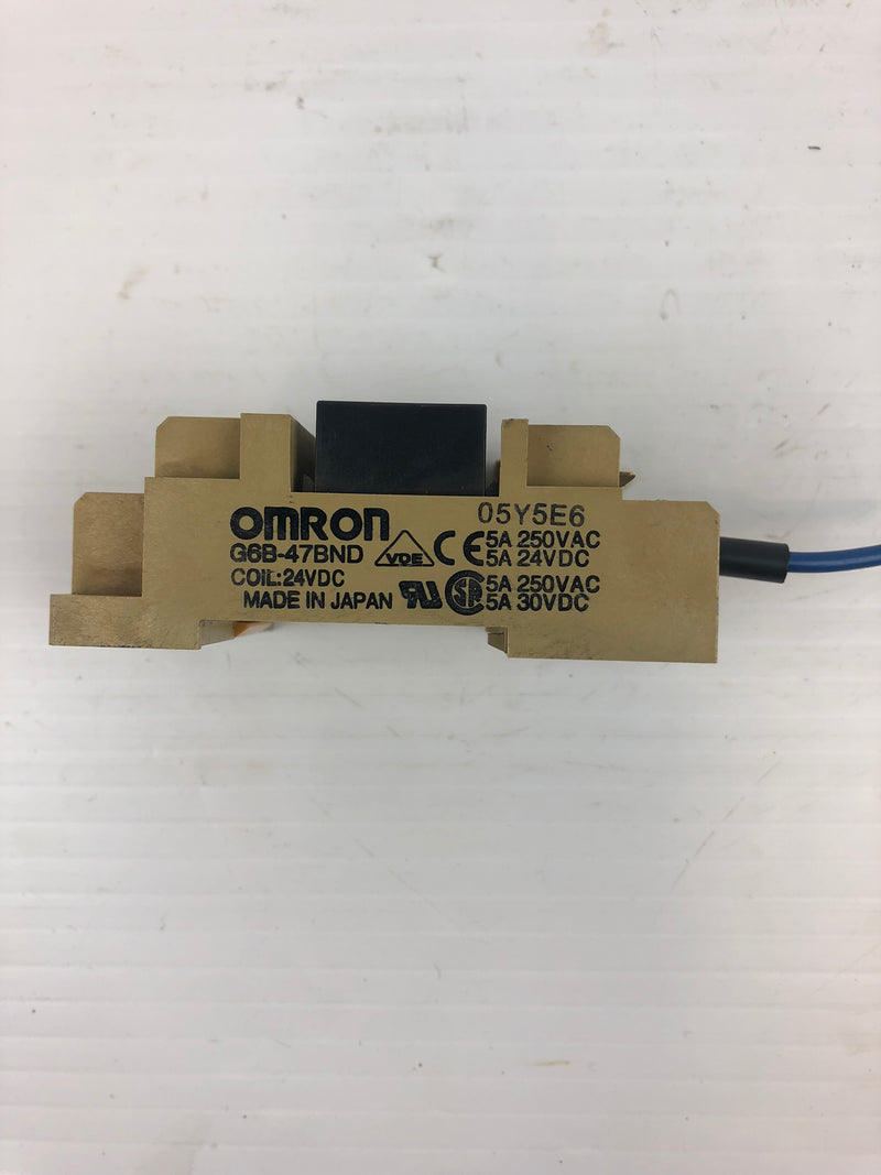 Omron G6B-47BND Terminal Block 5A 250VAC with Relay G6B-1174P-FD-US