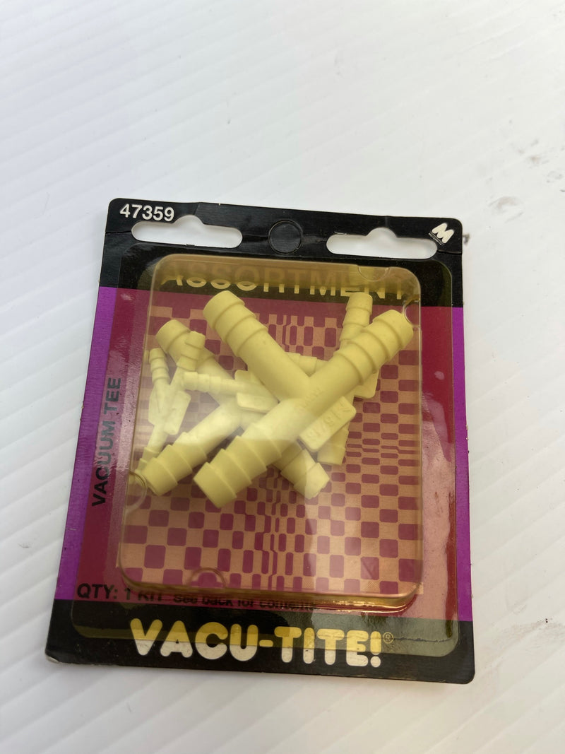 Vacu-Tite Motormite Vacuum Tee Kit 47359 3/16" 1/4" 5/16" 1/8"
