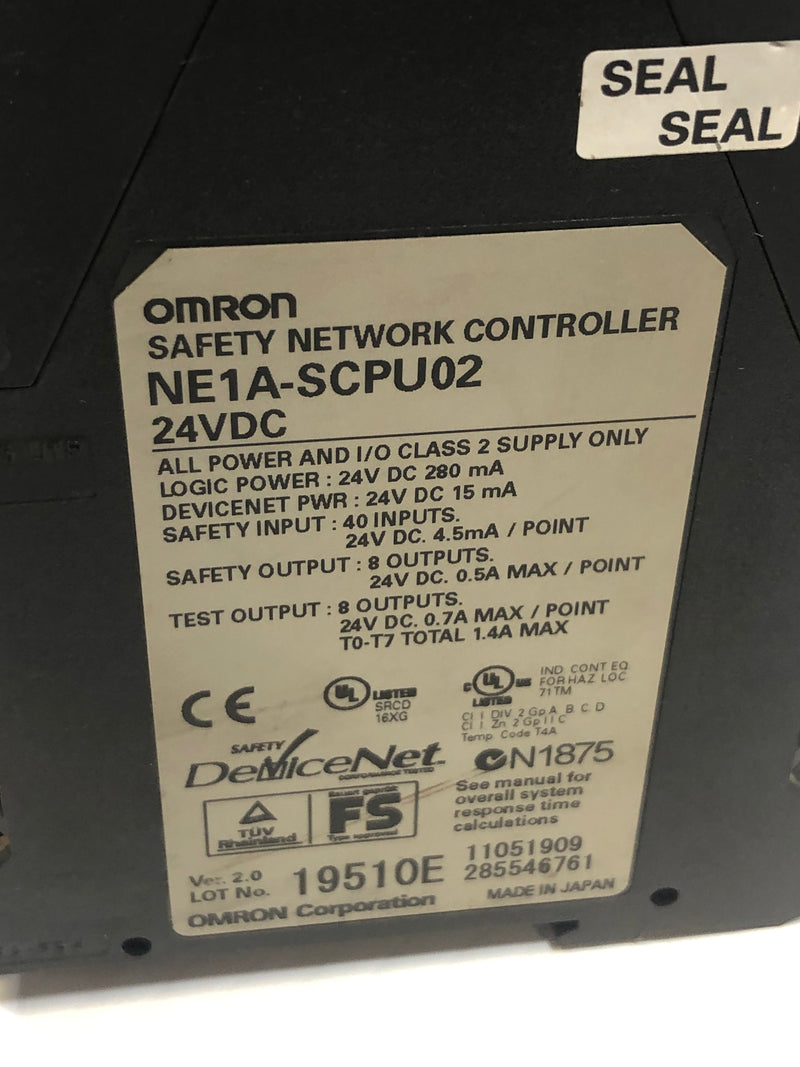 Omron Safety Network Controller NE1A-SCPU02 24VDC