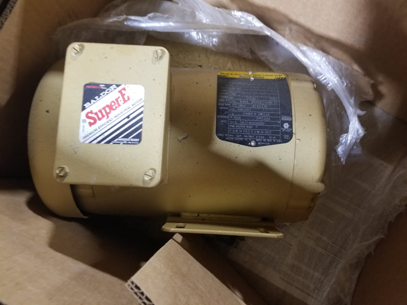 Baldor EM3554 1-1/2HP 3 Phase Electric Motor