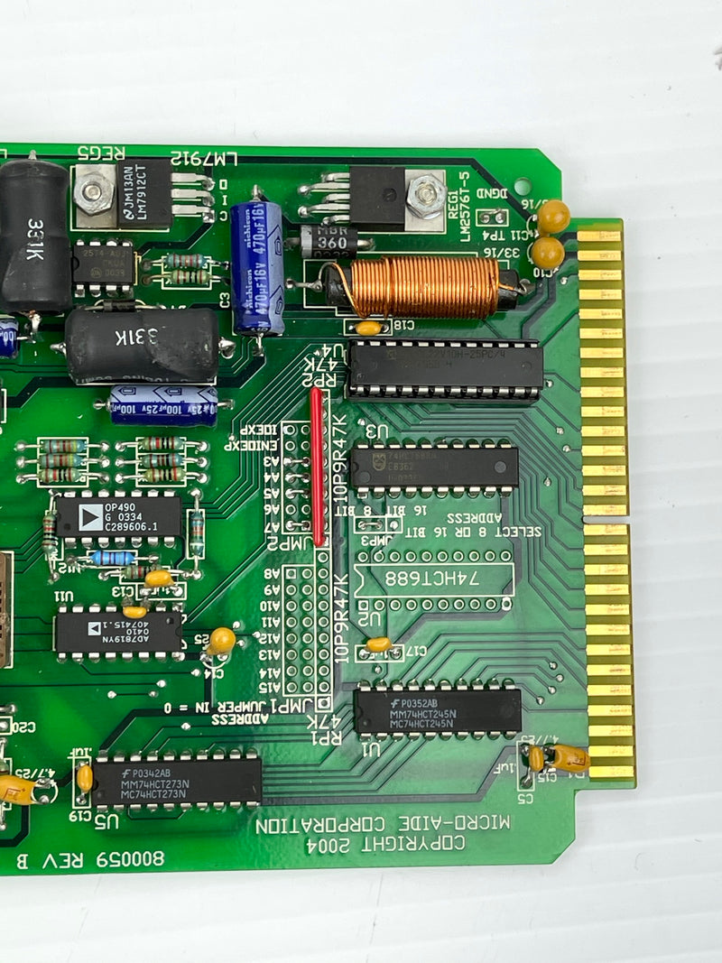 Micro-Aide Corporation Circuit Board 800059 Rev B LM7912 REG5 LM2576T-12