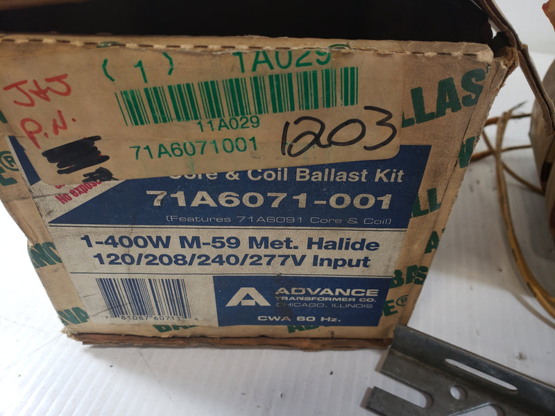 Advance Transformer Co. Ballast 71A6091 Used