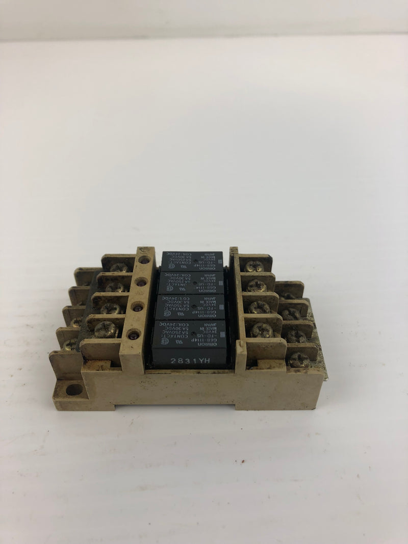 OMRON G6B-1114P Terminal Block - Missing Bottom Cover