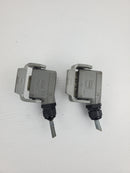 Harting 6B Han Base Panel Connector Housing Heavy Duty - Lot of 2