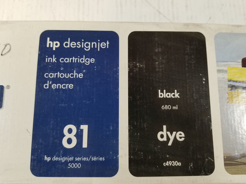 HP C4930A Black Ink Cartridge Designjet 81 EXPIRED APRIL 14