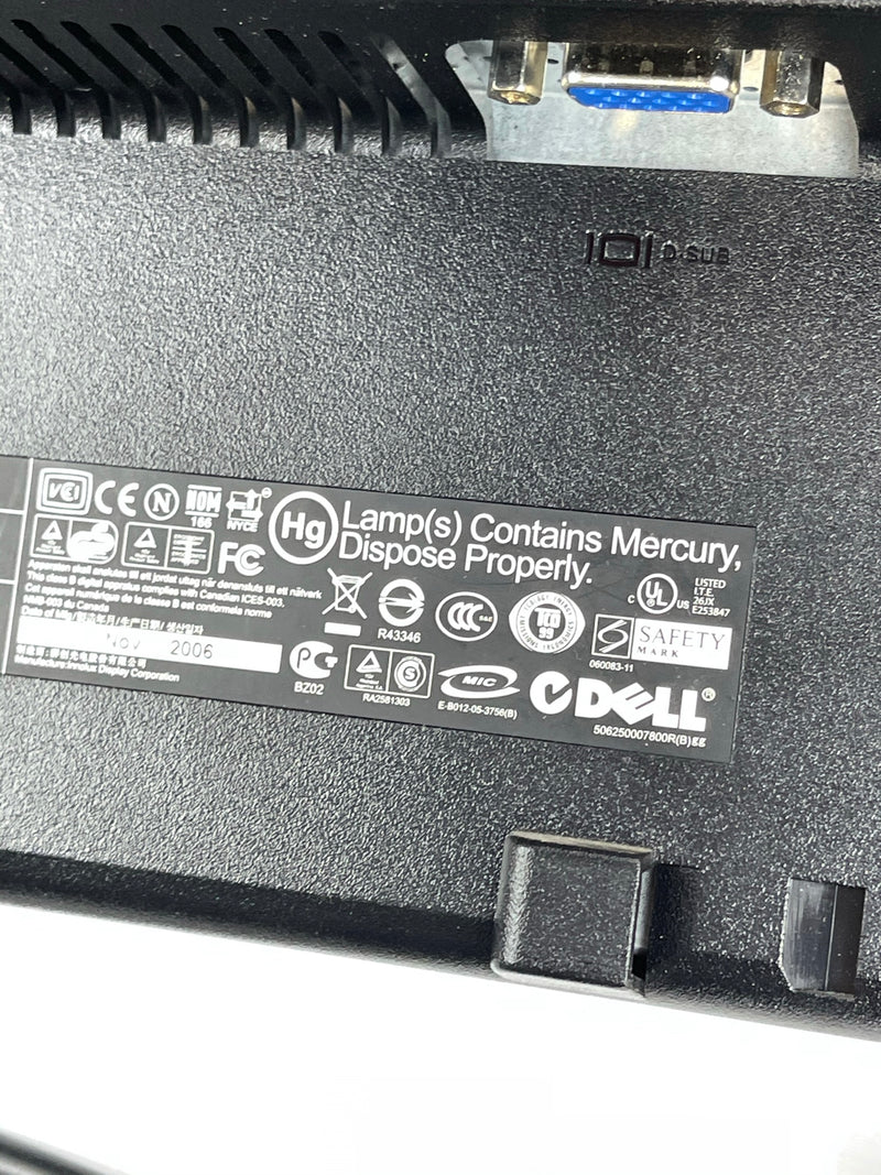 Dell 19" LCD Monitor E197FPf Includes Power Cord