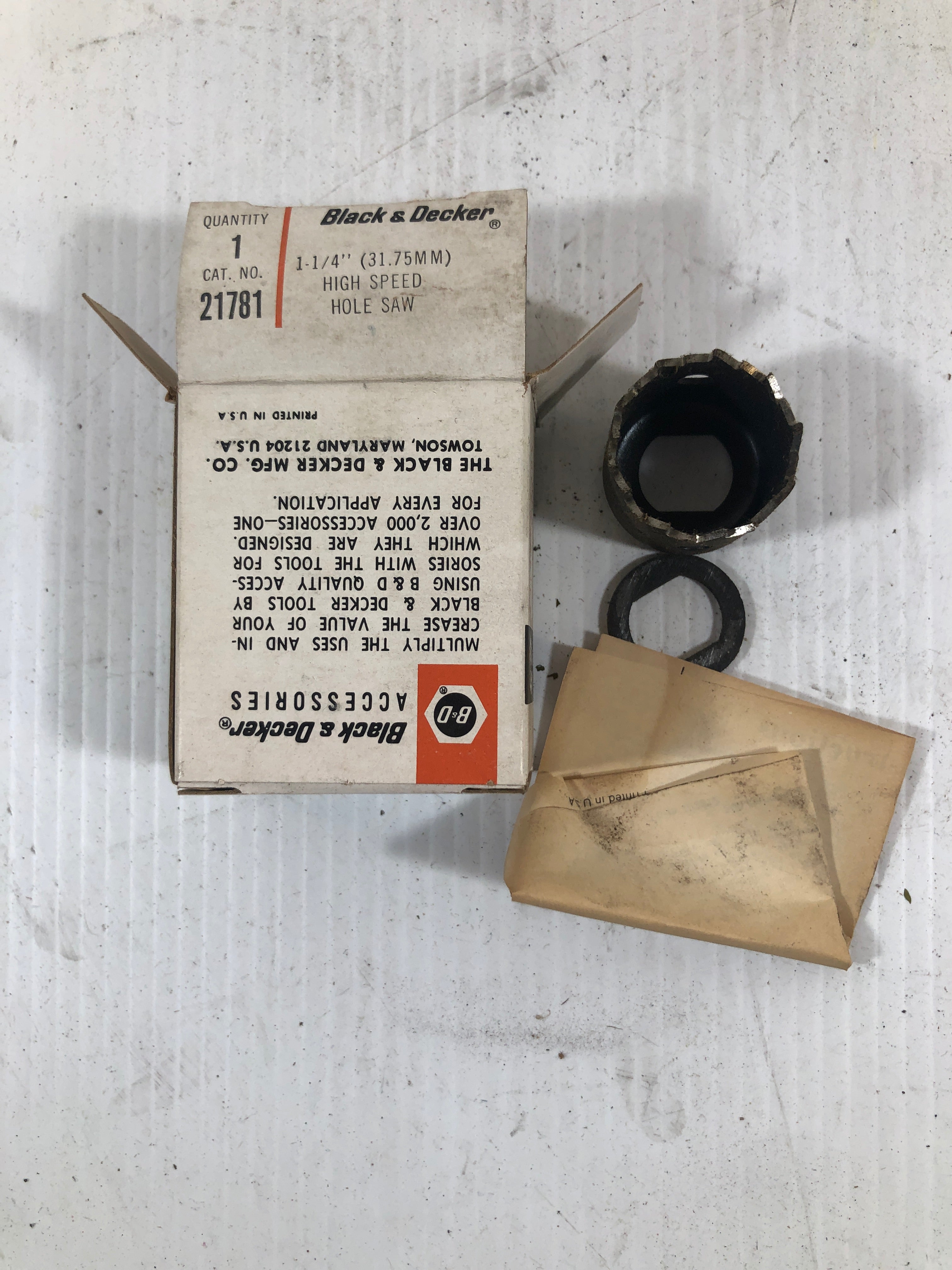 Black & Decker High Speed Hole Saw 21781 1-1/4"