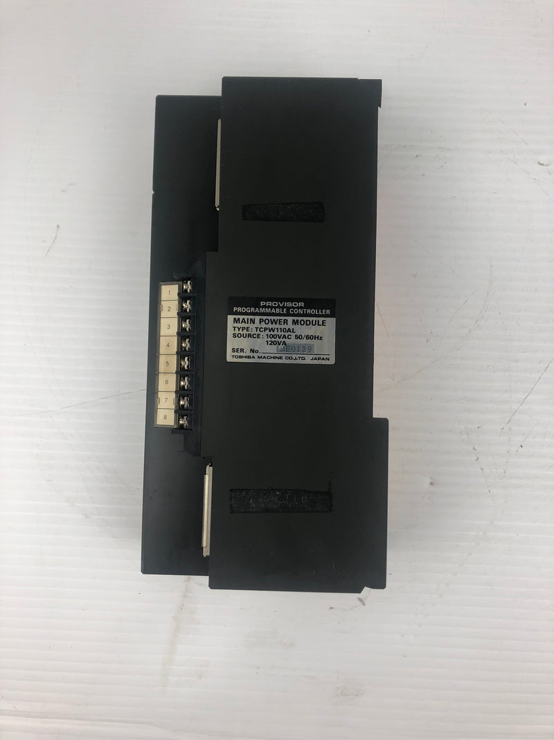 Toshiba TCPW110AL TC200 Provisor Programmable Controller 100 VAC 50/60 Hz