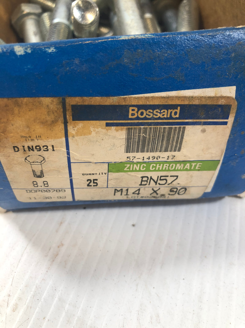 Bossard Zinc Chromate BN57 M14 x 90 Box of 24
