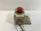 Emergency Stop Button Switch Right Mount w/ Kuramo KRL-45/CM Cable Used