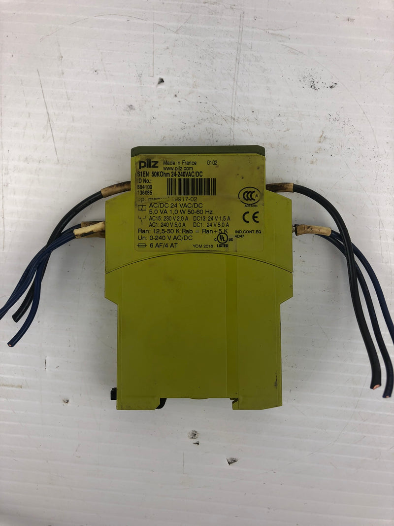 Pilz S1EN 50KOHM 24-240VAC/DC Safety Relay